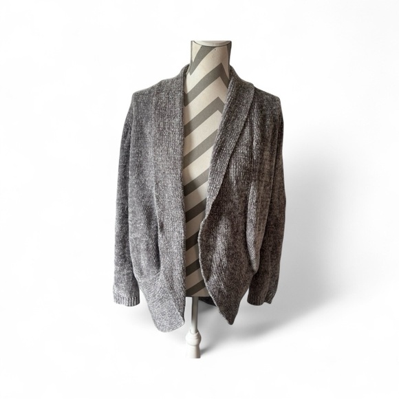 Womens Kim Rogers Gray Open Front Cardigan Sweater – Medium - Picture 1 of 7